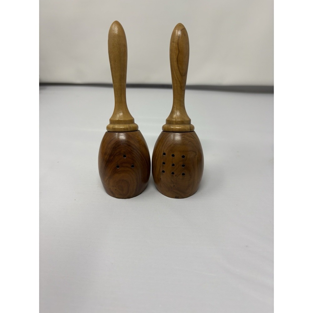 Oliv-Art Salt & Pepper Shakers Maracas Made in Spain Mid Century Modern Vintage